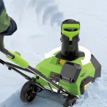 Снегоуборщик аккумуляторный Greenworks G40ST40