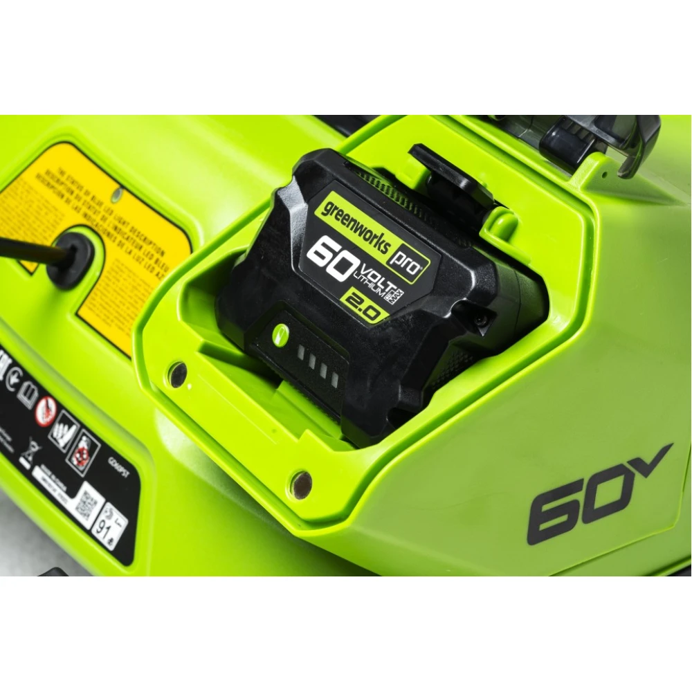 Снегоуборщик аккумуляторный Greenworks  GD60PST, 60V, 51 см, бесщеточный, c 1хАКБ 5Ач и ЗУ (2602907UG)_9