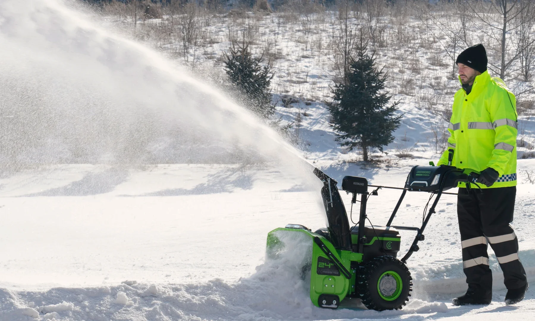 Снегоуборщик аккумуляторный Greenworks GD82ST56, 82V, 61 см, самоходный, бесщеточный, без АКБ и ЗУ (2602807)_2