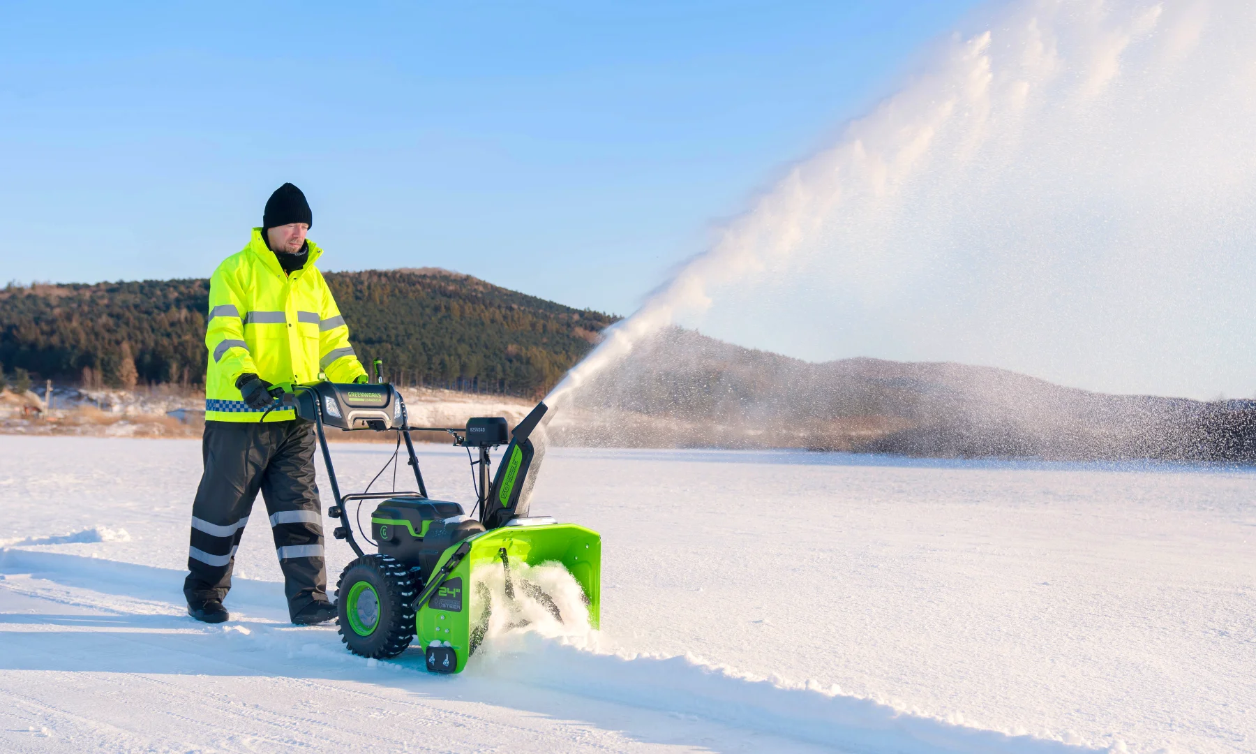 Снегоуборщик аккумуляторный Greenworks GD82ST56, 82V, 61 см, самоходный, бесщеточный, без АКБ и ЗУ (2602807)_17