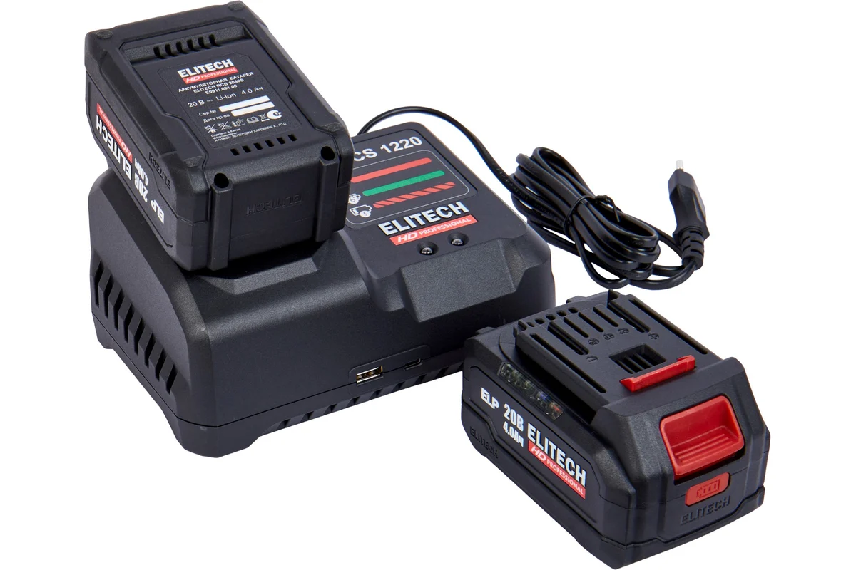 Винтоверт аккумуляторный ударный Elitech CS 2003SL (E2201.055.02)